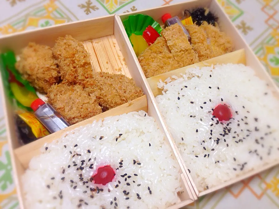 梅林のカツ・ヒレカツ弁当／トンカツ弁当🍱|ゆうじ.さん