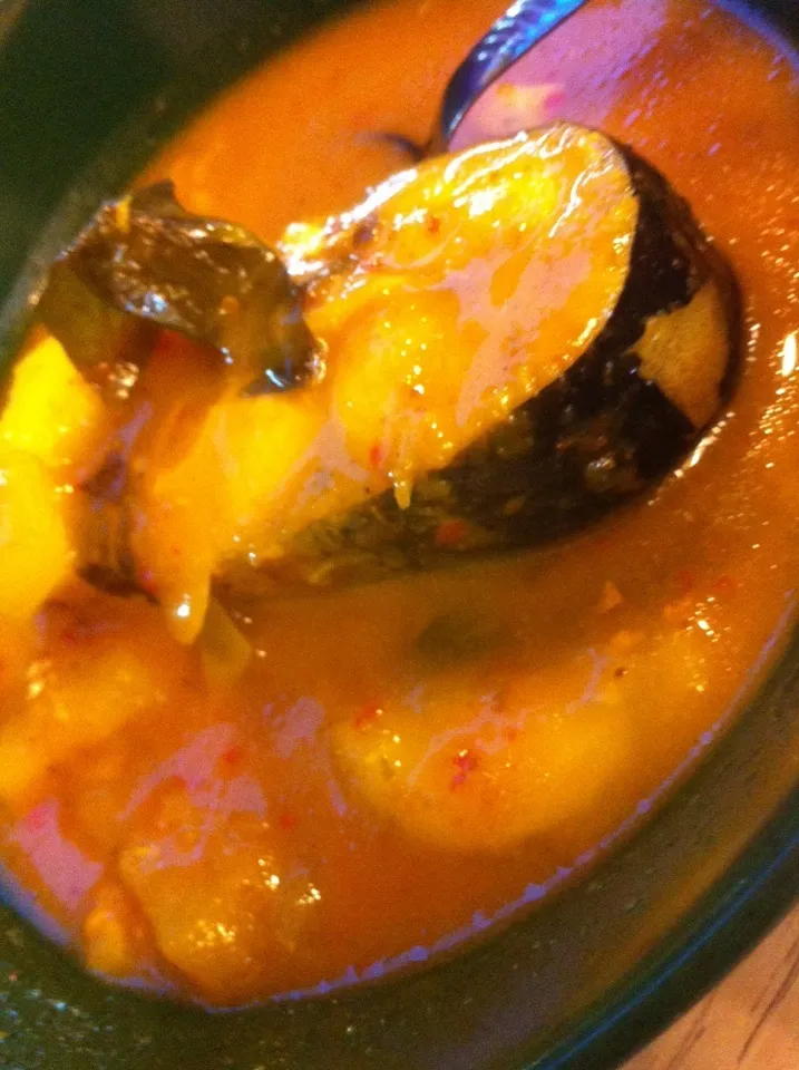 Malay dish- Spicy Freshwater Catfish simmered in Durian gravy|amir jeffersonさん