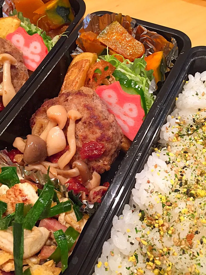 Snapdishの料理写真:今日の親父弁当！|沖縄「ピロピロ」ライフさん