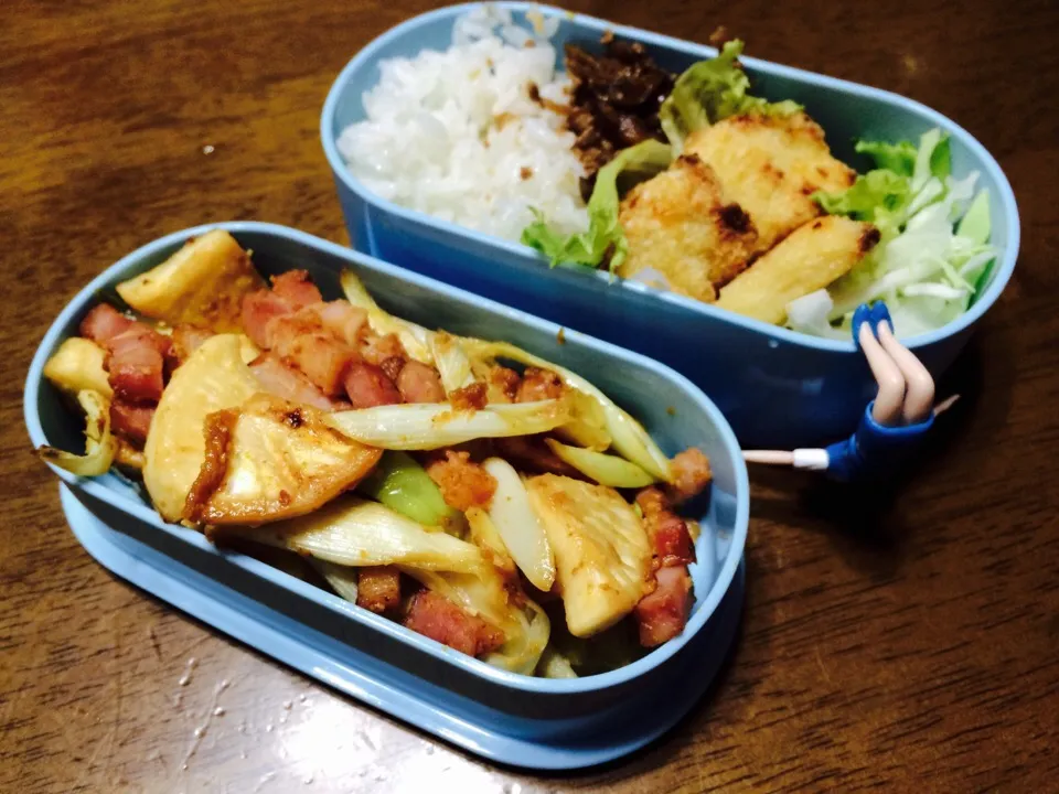 かぶとベーコンの味噌炒め〜試験も大詰め今日が鬼門(*_*)|もっつぁさん