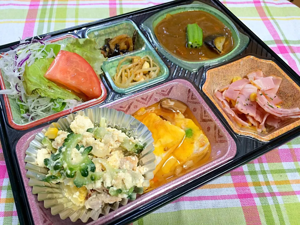 夏野菜カレー 日替わり弁当 豊川市宅配|Naokazu Kuritaさん