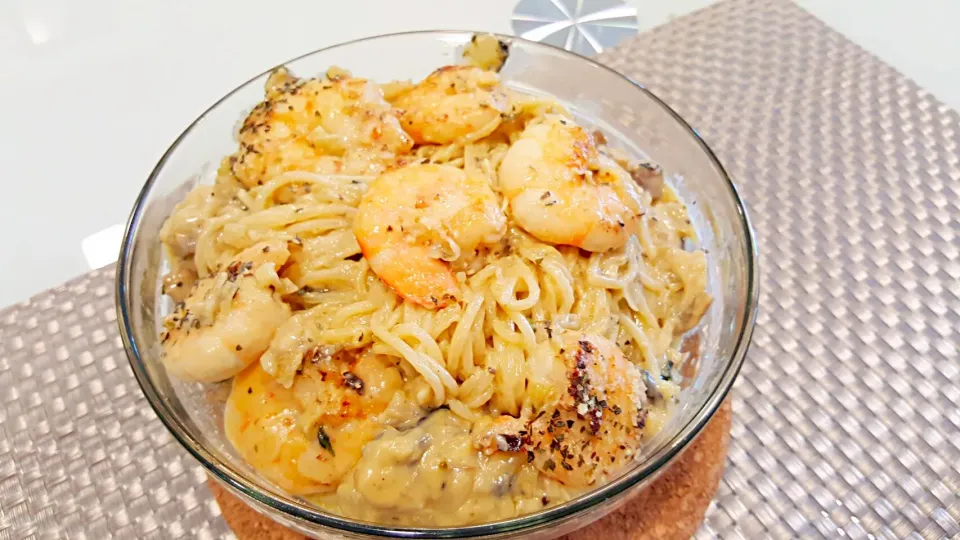 Shrimp Spaghetti Alfredo|Catherine Lesmanaさん