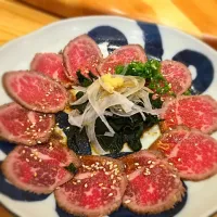 Snapdishの料理写真:生烤牛肉|Sarahさん