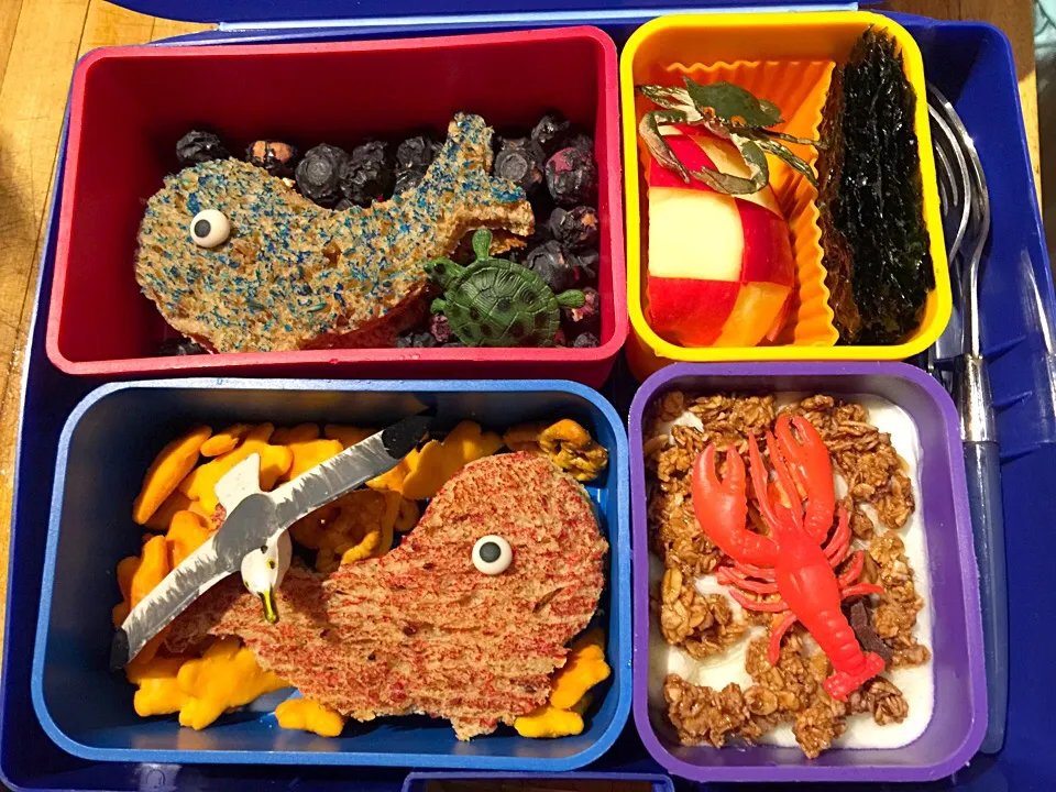 Ocean Sea Bento with Whales! and Two Snacks|Cheryl Melnickさん