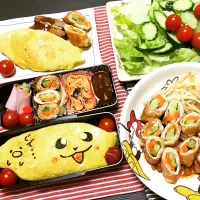 オムライス、お弁当、肉巻き|Aaaaiさん