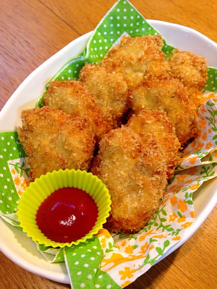 モス風衣のナゲット  カレー風味|まつださんさん