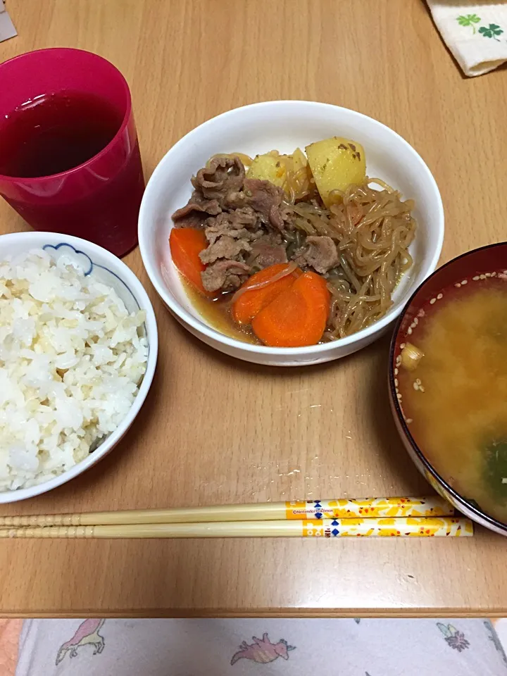 2015.07.09肉じゃがと味噌汁|しおりさん