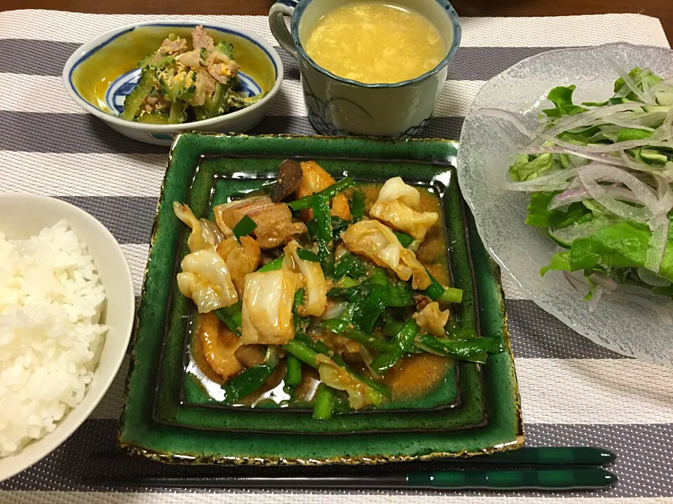 Snapdishの料理写真:ちくわと豚肉とキャベツの味噌炒め もこみち流|愛ペガさん