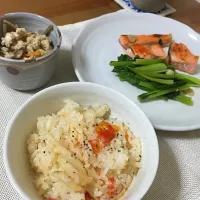 Snapdishの料理写真:トマトとごぼうの炊き込みごはん〜♪|しょうこさん