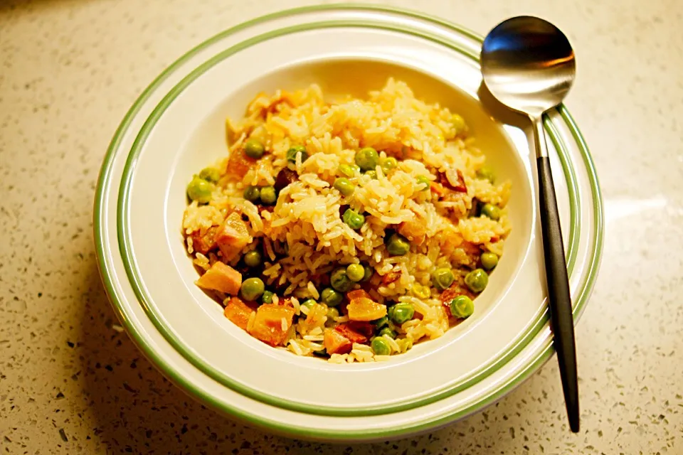 rice with beans and bacon|micomicoliuさん