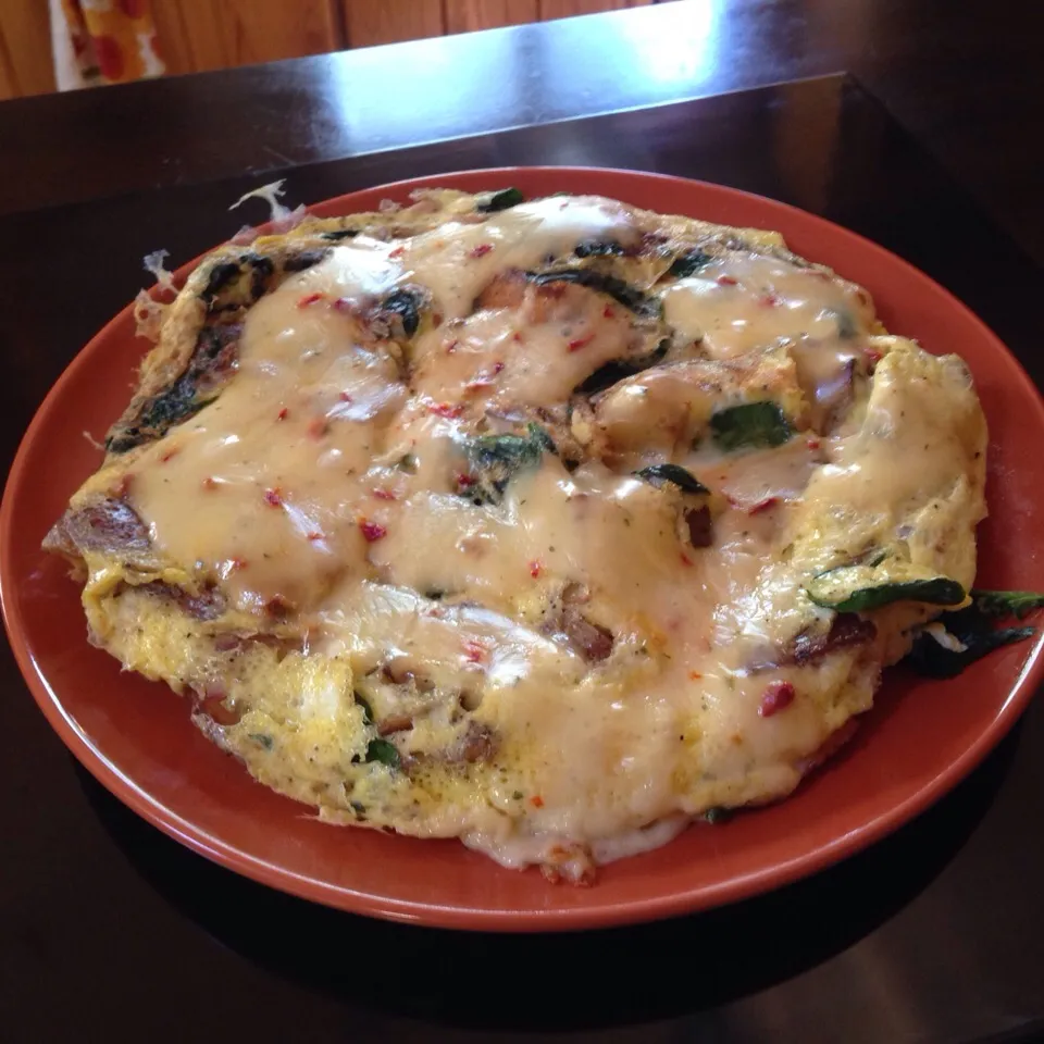 Spinach, Potato  And Cheese Frittata|peggy waldonさん