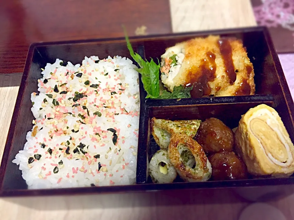 明太子ささみあげ弁当♡|みなっちさん