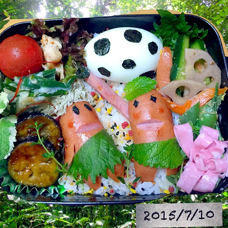 Snapdishの料理写真:息子弁当  「big egg」|miyukiさん