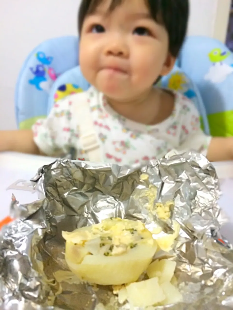 Australia white potato with broccoli, white mushroom and cheese💕|celine lowさん