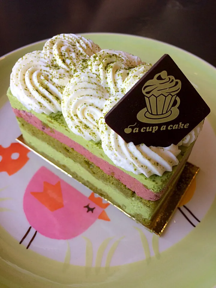 Red bean Greentea Cake|みいさん