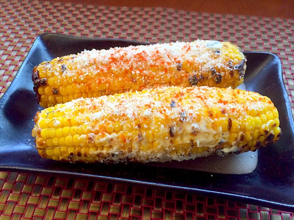 Elotes Callejeros🌽ｴﾛﾃ･ｶﾚｼﾞｪﾛｽ<ﾒｷｼｶﾝ焼きﾄｳﾓﾛｺｼ>street style Mexican corn|🌈Ami🍻さん