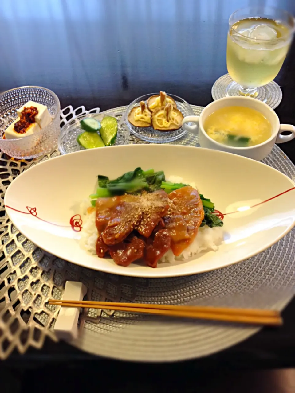 焼肉丼|青い空さん