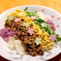 Snapdishの料理写真:ひき肉のソーメン|Kousuke Momikiさん