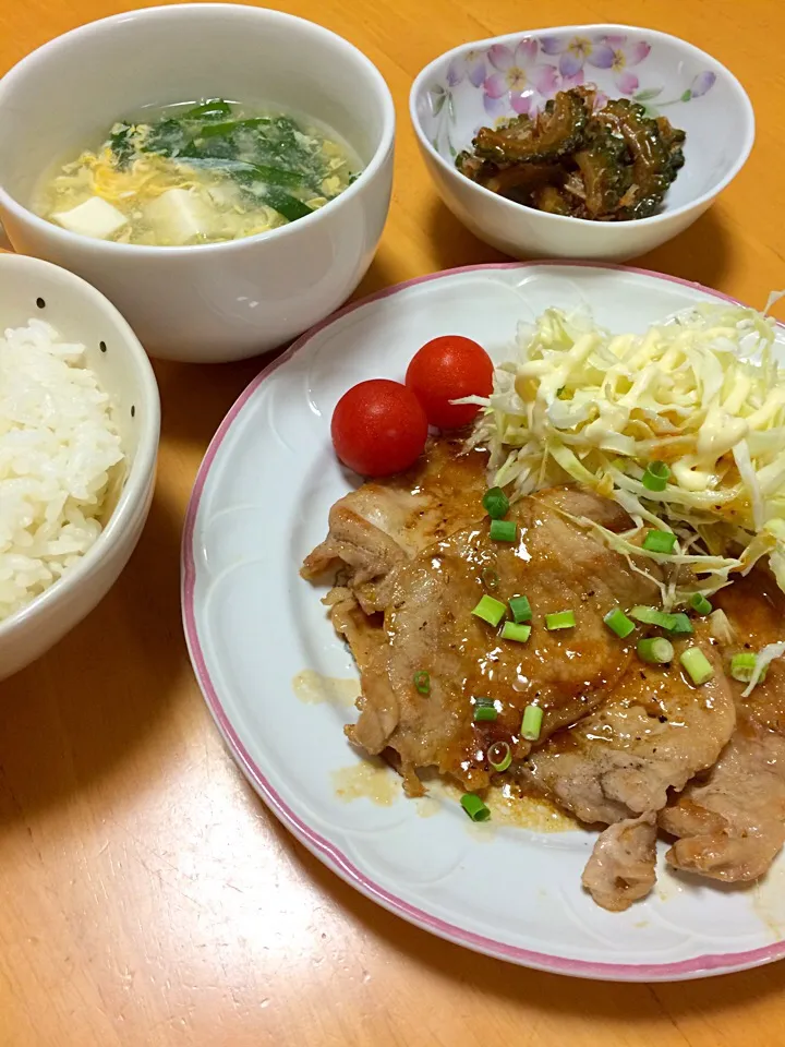 豚のスタミナ焼き夕ご飯(´◡`๑) ♡|cotocotoさん