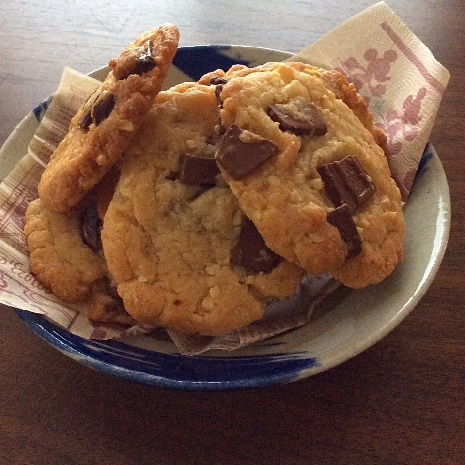 ぼぼさんの料理 スタバ風チョコレートチャンククッキー|ちょこりんさん