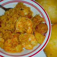 Snapdishの料理写真:Jambalaya with Garlic Butter Biscuits|Donna Watersさん