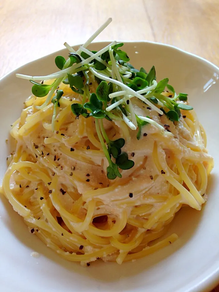 Snapdishの料理写真:くららさんの料理 我が家の明太クリームスパゲティ☆|まつださんさん