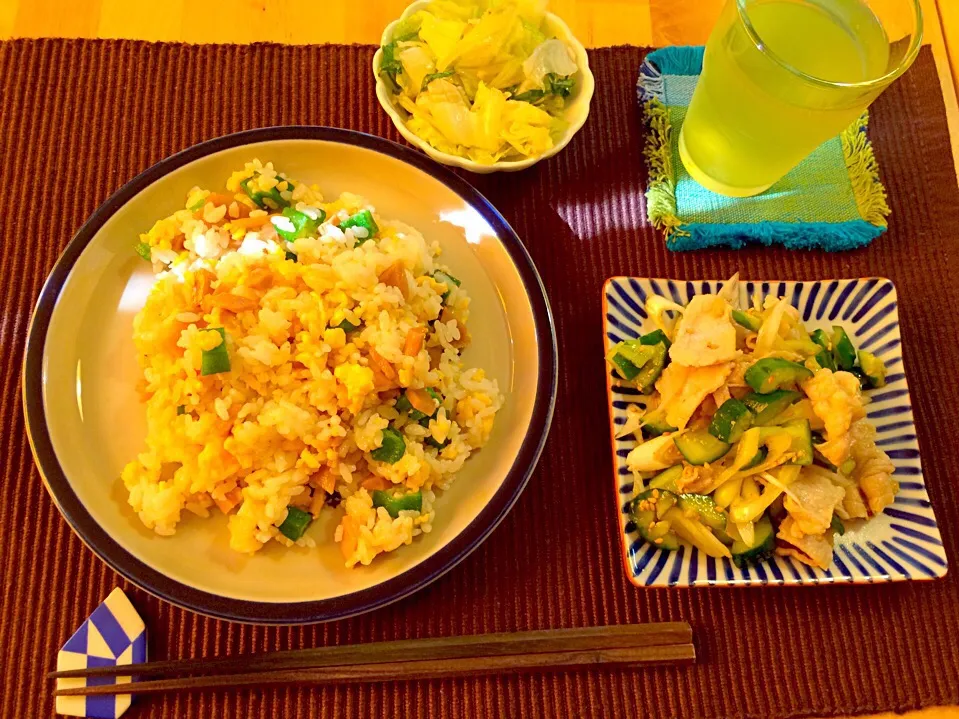 炒飯風メンマご飯|オリーブさん