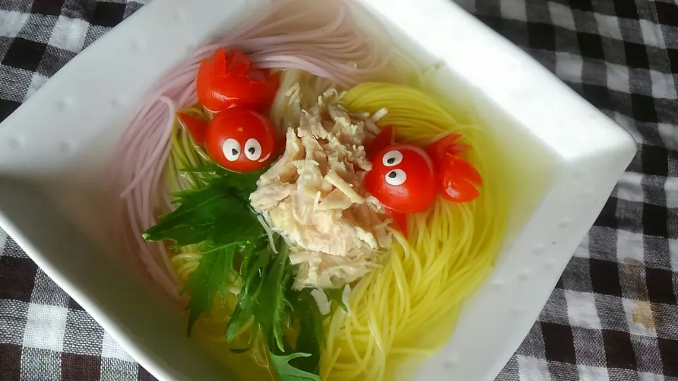 ✳さっぱり～🐥丸鶏そうめん／味の素Park 作って写してキャンペーン💦|*ママちゃん*さん