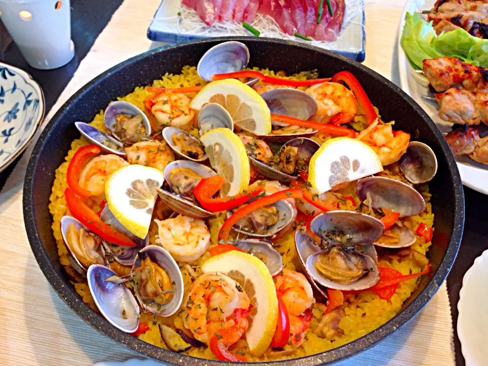 Celebrate papa's Birthday' paella🇪🇸|viviさん