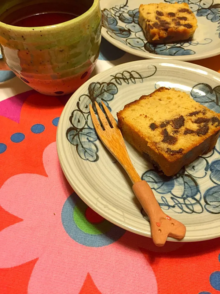 いちじくパウンドケーキとダージリンティ꒰ ♡´∀`♡ ꒱|さくたえさん