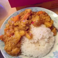 Snapdishの料理写真:咖喱土豆鸡肉饭|joannaさん