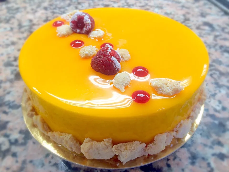 Mango Passion Fruit Mousse Cake|Gaga Leiさん