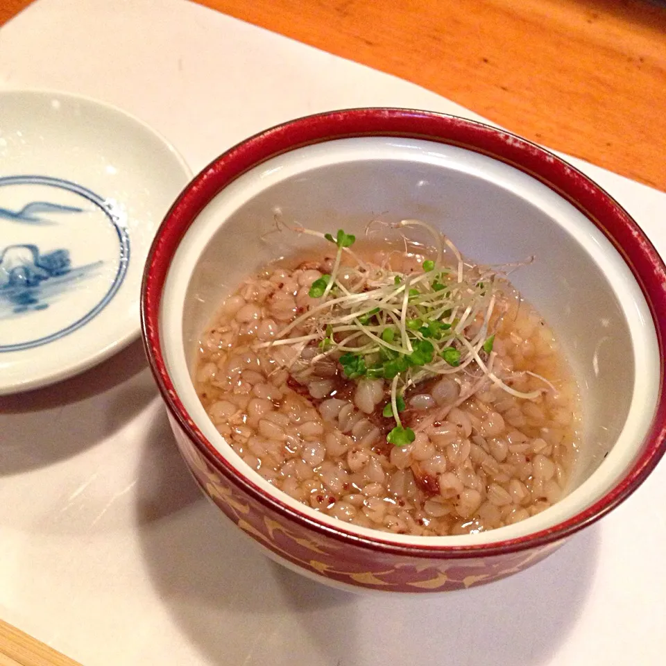 鯛と蕎麦米。|しらこさん