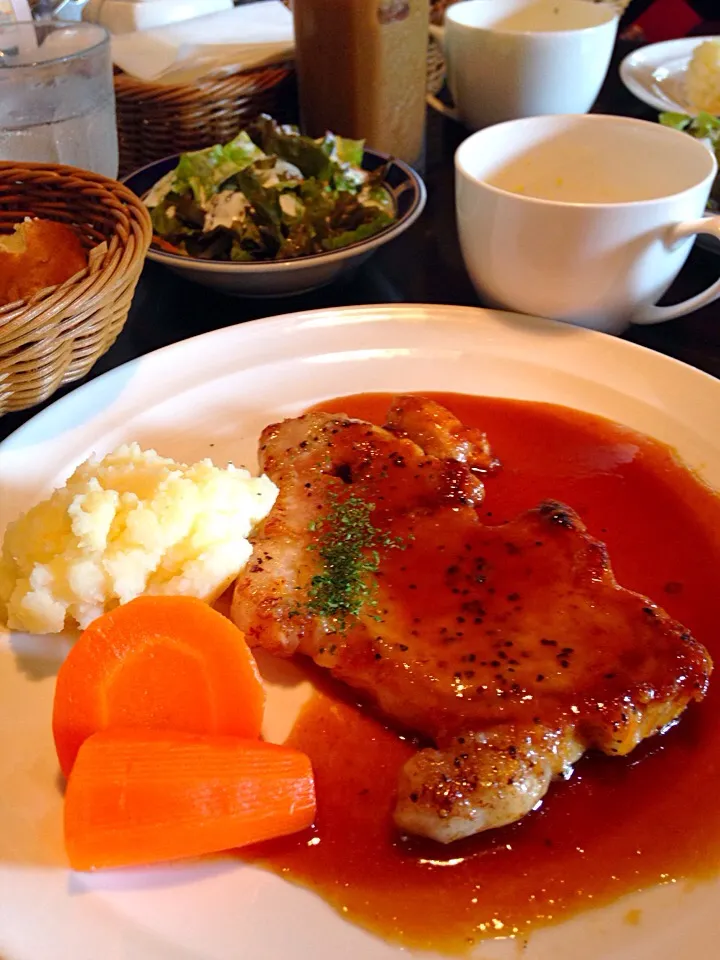 Pork steak molho de ginger|Rhiromi Oliveiraさん