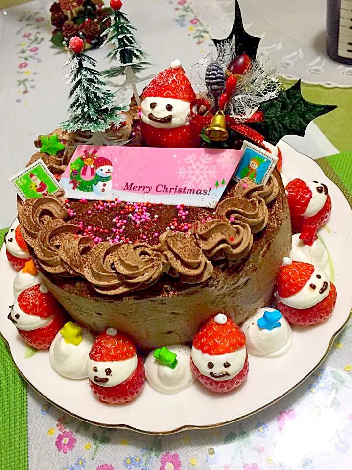 2014手作りのクリスマスケーキ🎂.Homemade Christmas Cake|Jane's style of cookingさん