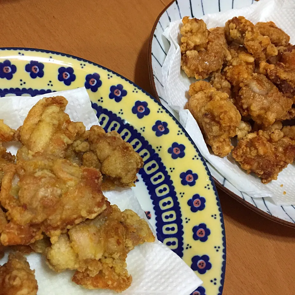 唐揚げ しょうゆ味、カレー味|りーさん