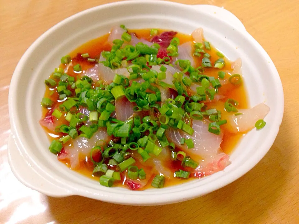 ボラのねぎポン酢🐟手作りポン酢で🍋|かわちさん