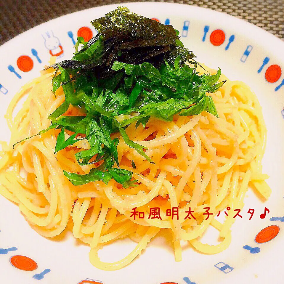 晩ごはん♡和風明太子パスタ(*^^*)|ばろんさん