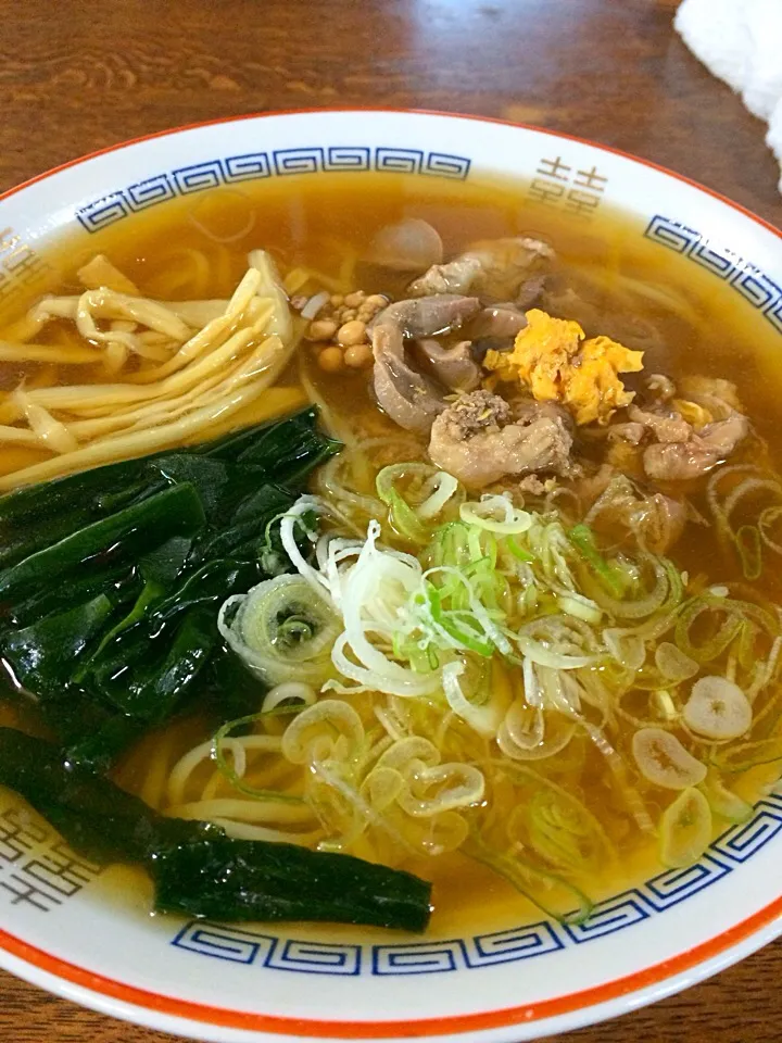 一茶庵の冷やしとりもつラーメン|市さん