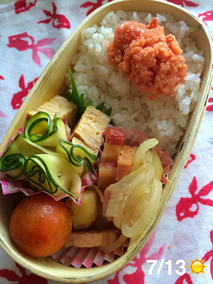 Snapdishの料理写真:今日のおべんと〜♪ 150713|Eririn   😋さん