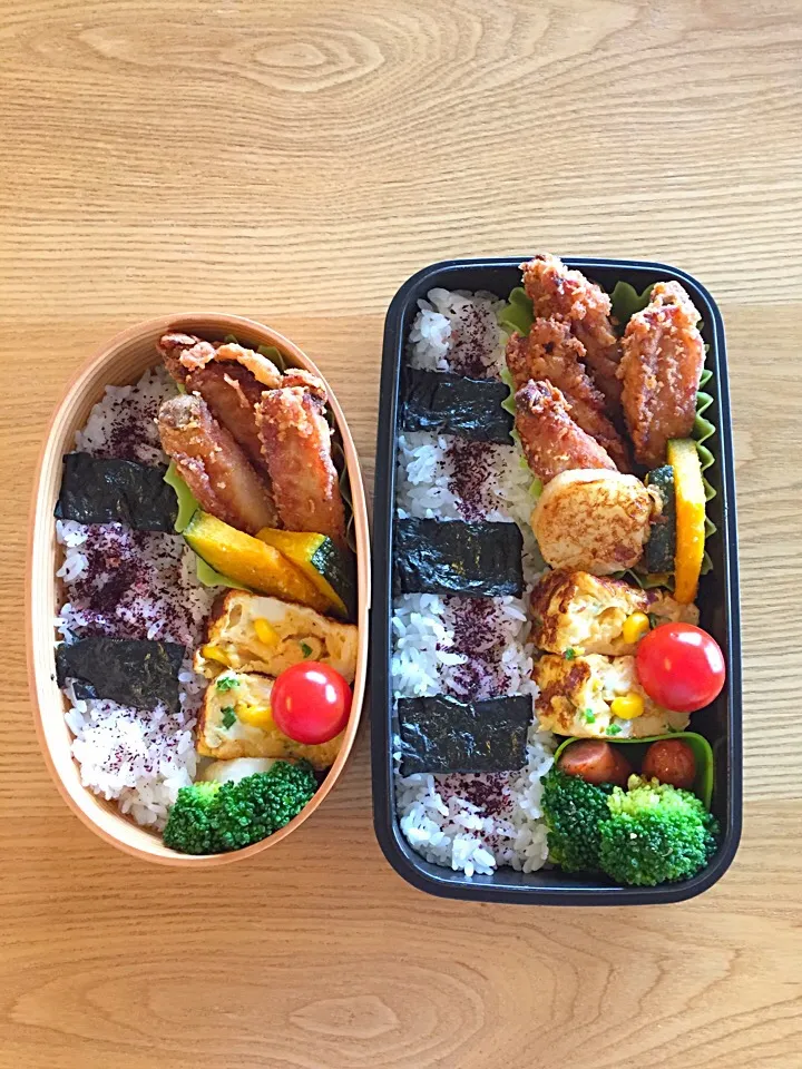 Snapdishの料理写真:手羽から＊親子弁当♪|hiromiさん