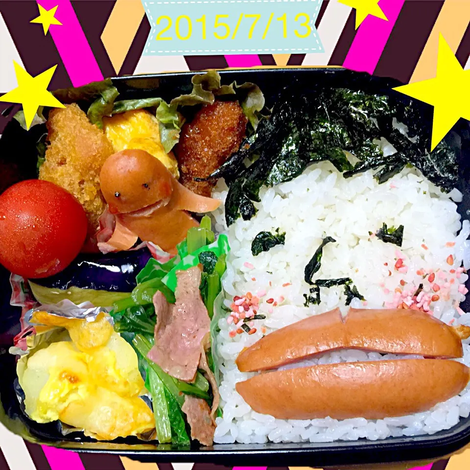 Snapdishの料理写真:息子弁当 ジミーちゃん|miyukiさん