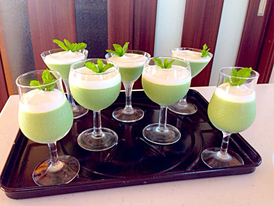 It's Healthy! Matcha mousse used Tofu😍|viviさん