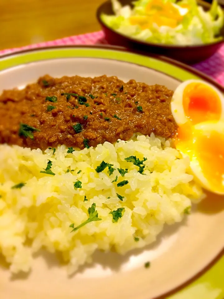 ドライカレーで夕食🍴🍴🍴|かずみさん