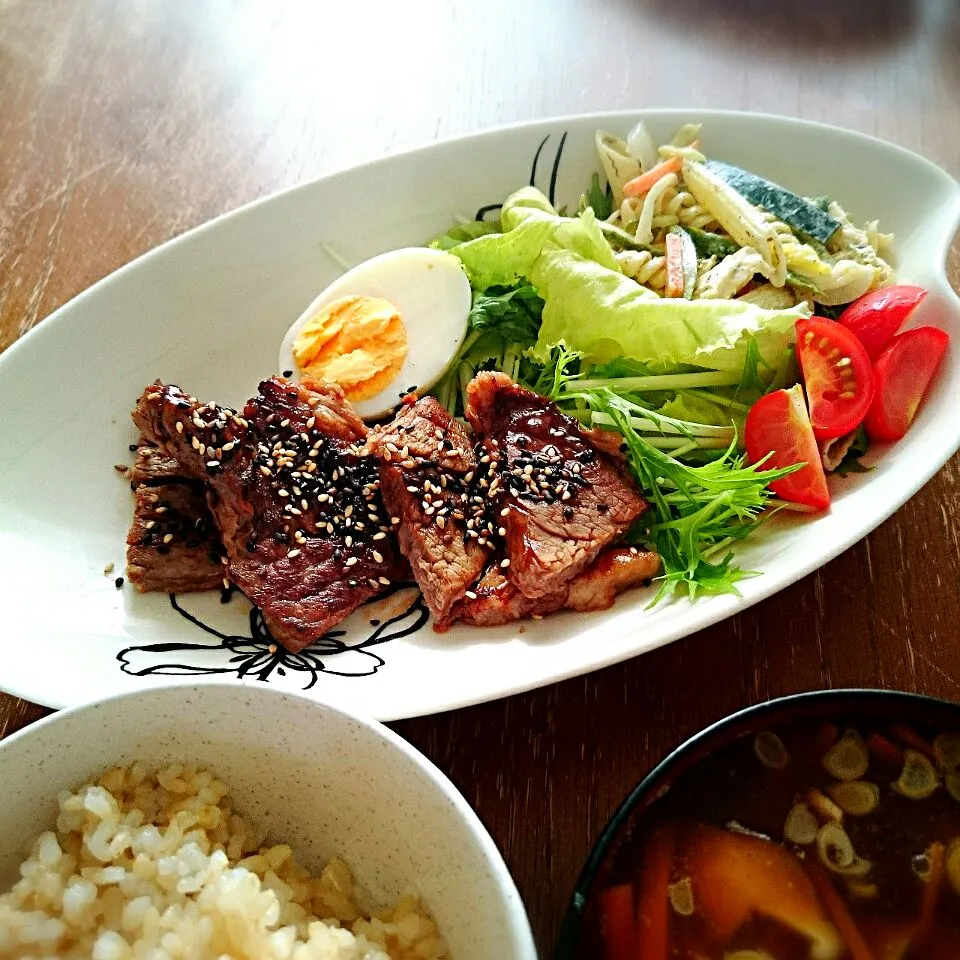 牛肉の味噌漬け焼き|プチテンよすさん