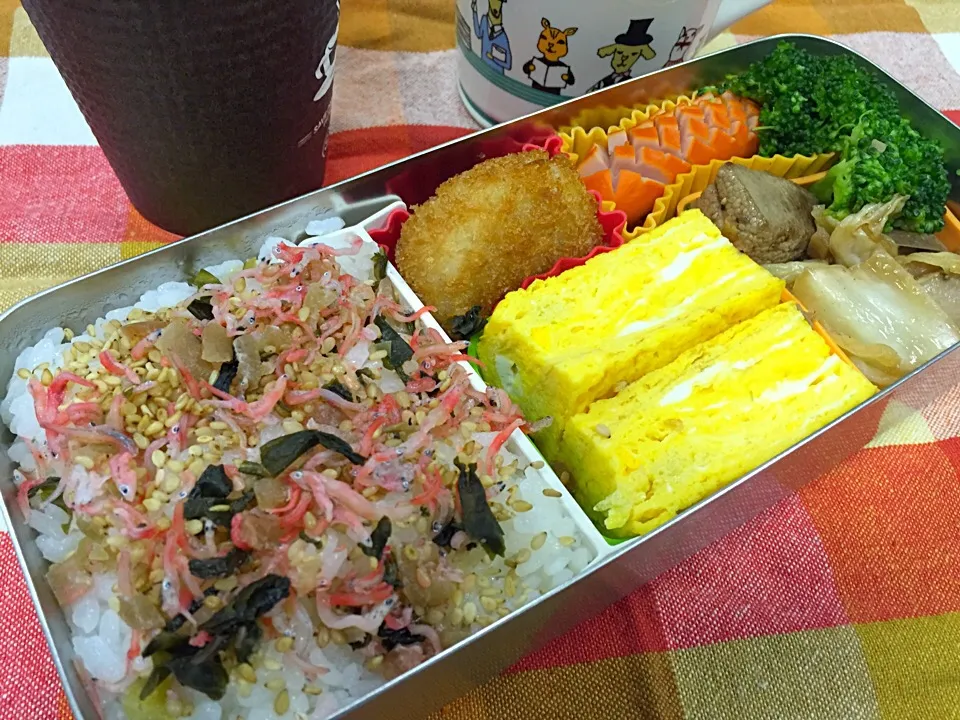 Snapdishの料理写真:闘うオヤジの手づくり弁当『G-BEN』2015.7.14-No.91|石田 雅史さん