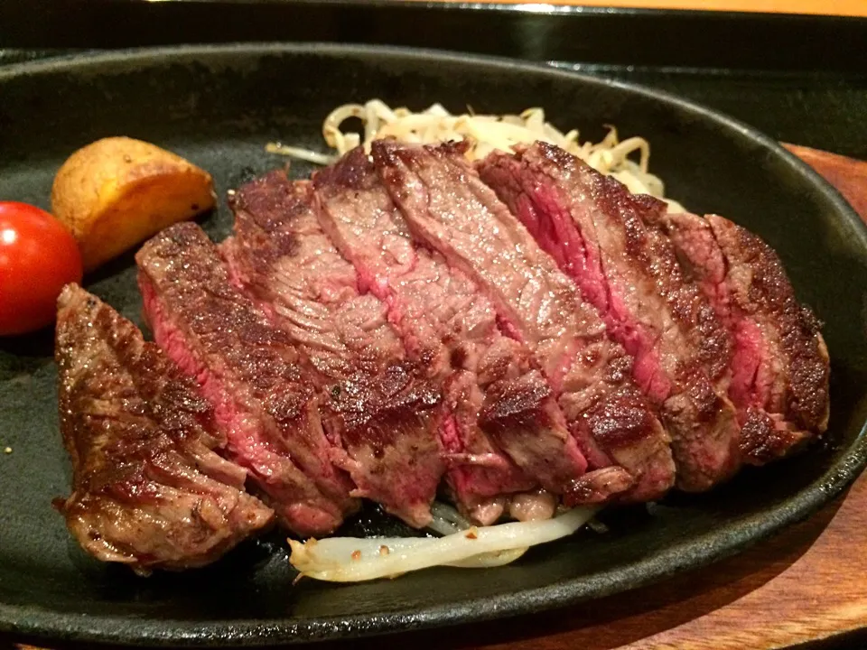 黒毛和牛ランプステーキ定食|buhizouさん