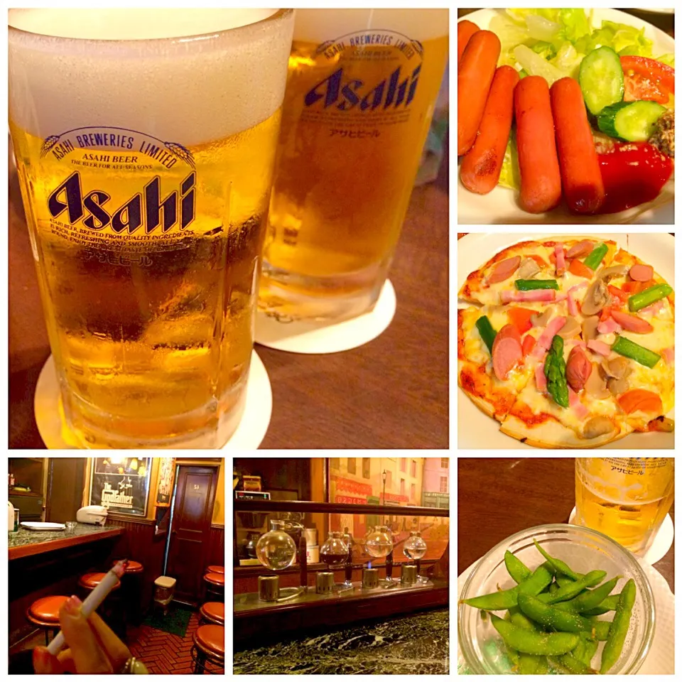 Snapdishの料理写真:Cheers🍻久々朝呑み気持ち良い(*≧艸≦)|🌈Ami🍻さん