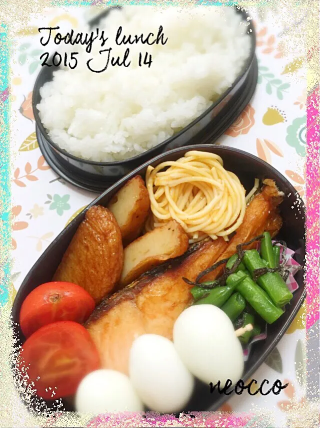 Snapdishの料理写真:夫弁当 2015/JULY/14|neoccoさん