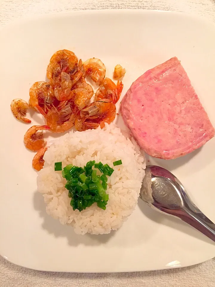 Ham and shrimp. Busy day meal|huy toさん